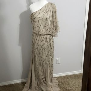 Adrianna Papell Beaded Dress Size 16